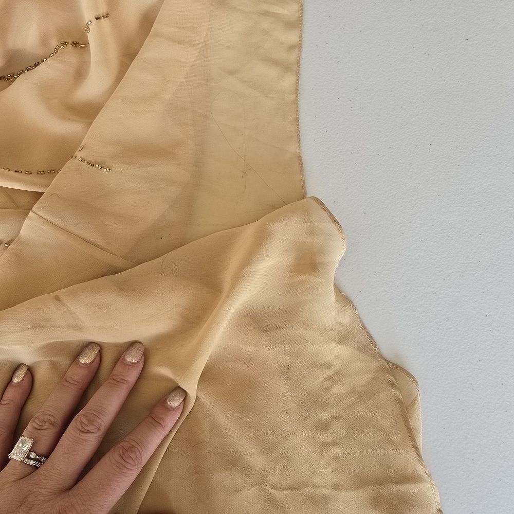 Vintage 2000s Jasz Couture Adagio Bella Gold Sequin Formal/Prom Dress Size 8. - Picture 7 of 7